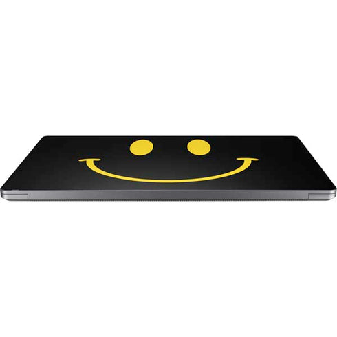 Black Happy Face Universal Laptop 16in (13 x 9.4in) Skin